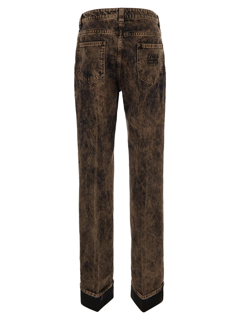 Miu Miu Marbleized Denim Jeans Miu Miu Miu Miu Marbleized Denim Jeans Miu Miu