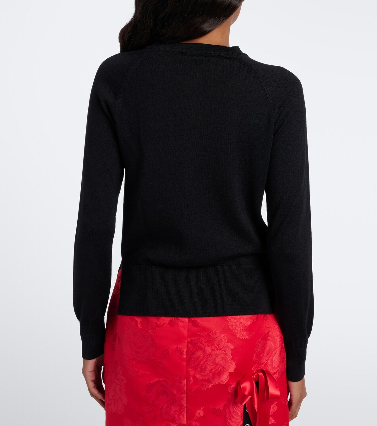 Simone Rocha Embellished wool and silk cardigan