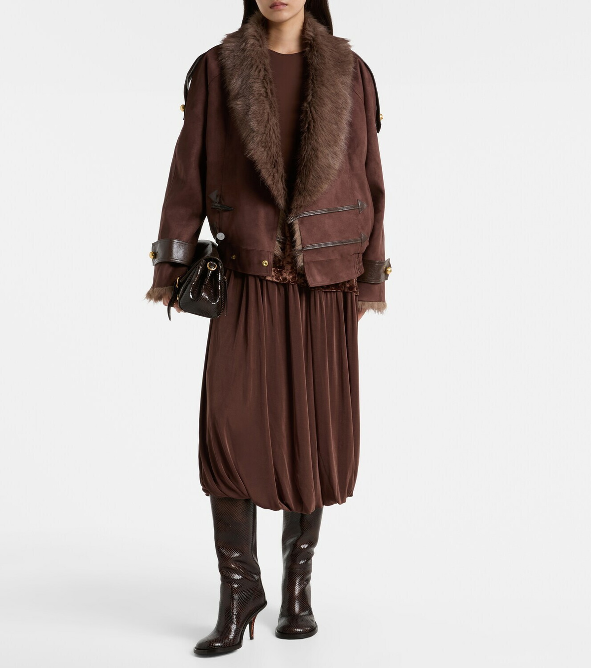 Xu Zhi Reversible faux fur jacket