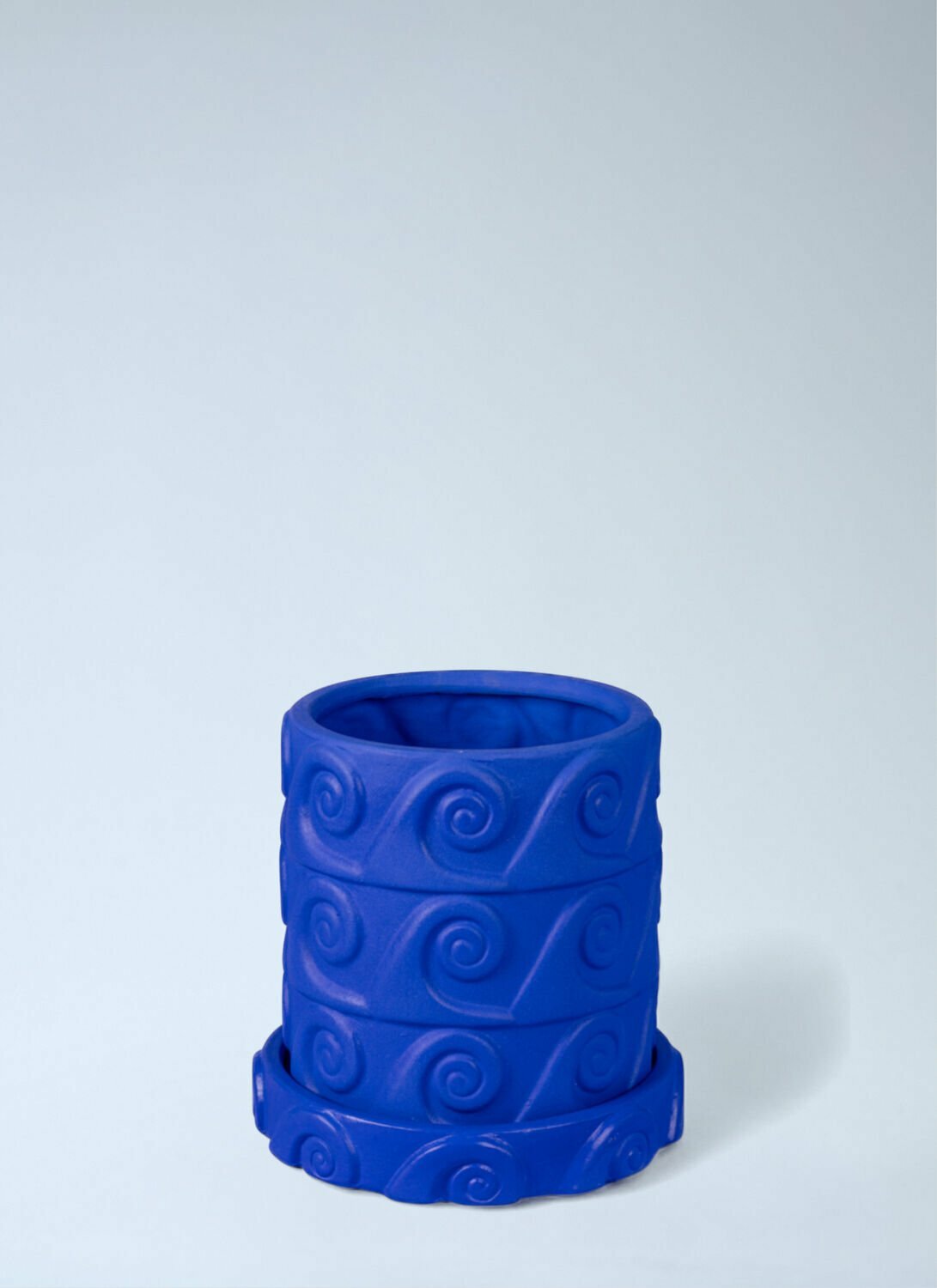 Seletti Magna Graecia Onda Terracotta Vase With Saucer