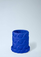 Seletti Magna Graecia Onda Terracotta Vase With Saucer