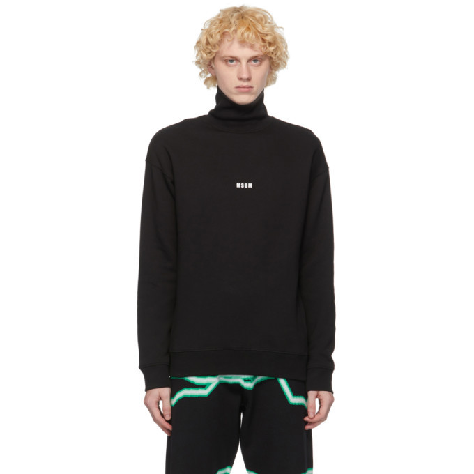 Photo: MSGM Black Micro Logo Turtleneck