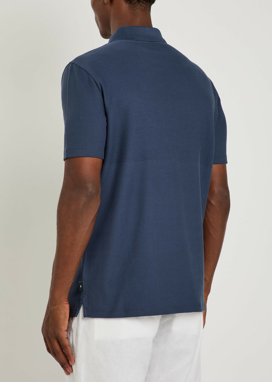 PS Paul Smith Piqué Cotton Polo Shirt Blue