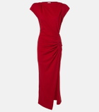 Isabel Marant Nadela gathered cotton maxi dress