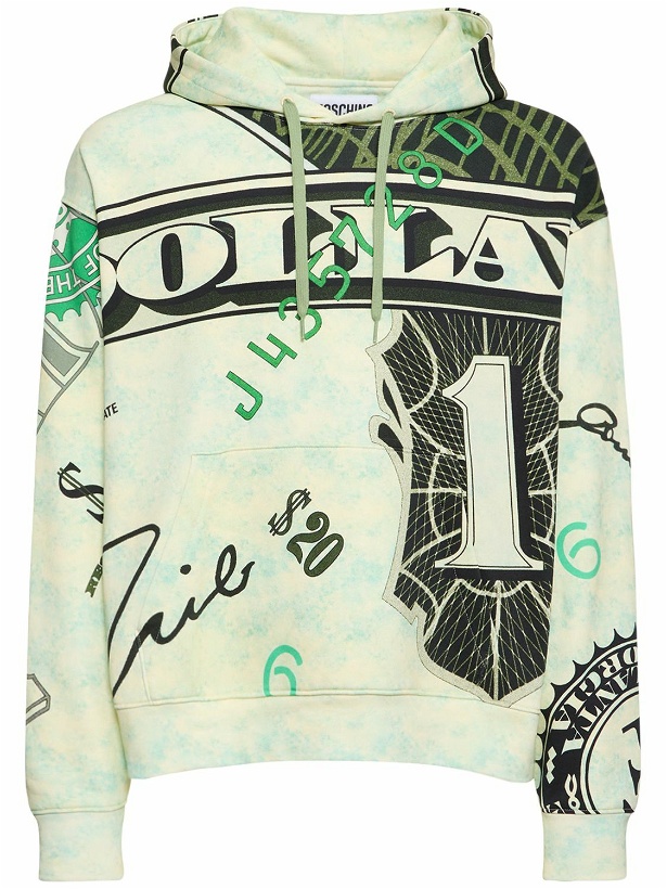 Photo: MOSCHINO - Money Printed Cotton Hoodie