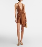Christopher Esber Draped jersey minidress