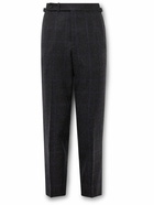 Dunhill - Straight-Leg Prince of Wales Checked Wool-Felt Suit Trousers - Blue