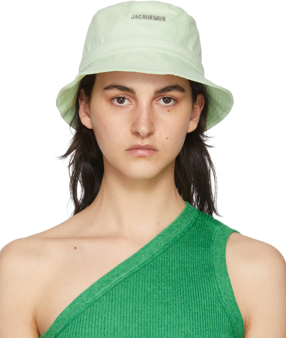 Jacquemus Green Le Bob Gadjo Bucket Hat Jacquemus