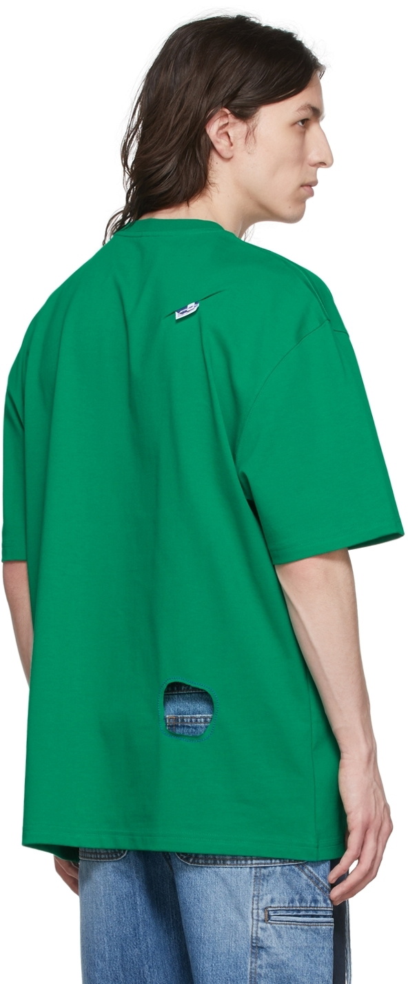 Tシャツ・カットソー ADERERROR T-Shirt - Ader Error - Cotton - Green Ader Error Cotton T-Shirt - Green | Editorialist