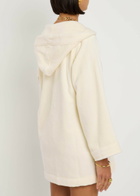 Lisa Marie Fernandez Hooded Terry Beach Tunic Cream