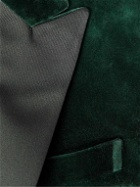 Favourbrook - Cotton-Velvet Tuxedo Jacket - Green