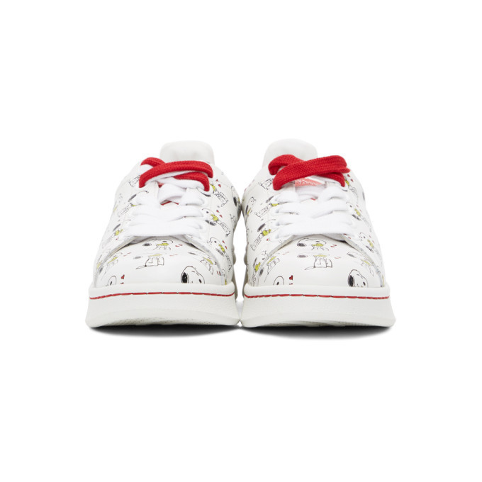 Marc Jacobs White and Red Peanuts Edition The Tennis Shoe Sneakers