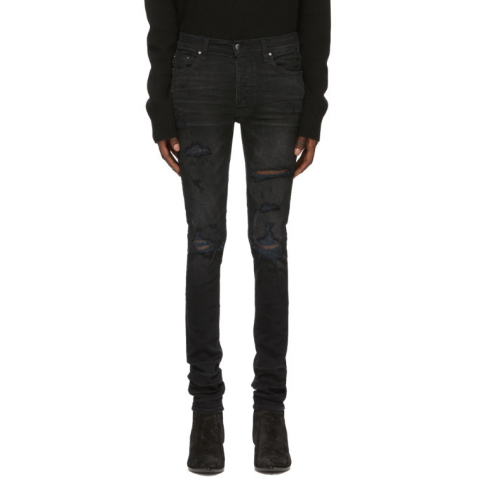 Photo: Amiri Black Thrasher Plus Jeans