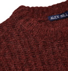 Alex Mill - Ribbed Wool-Blend Sweater - Burgundy