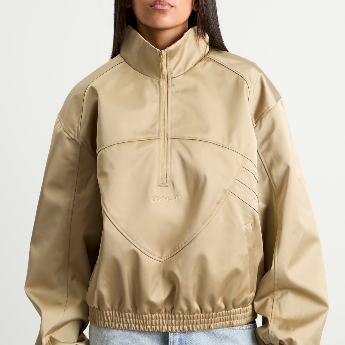 Adidas Women's Munich 93 Track Top in Tech Metal
