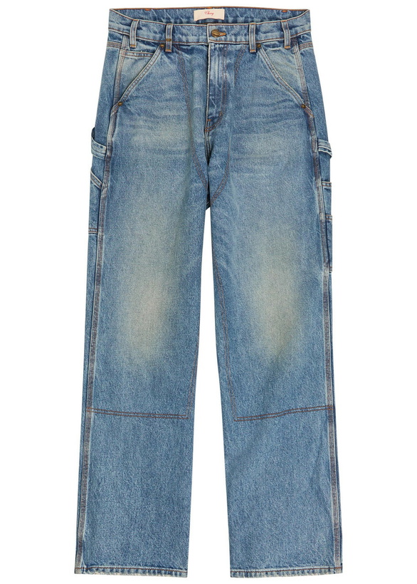 Photo: Cherry Los Angeles Carpenter Relaxed Straight-leg Jeans Blue