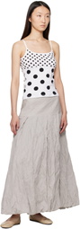 Paloma Wool White & Black Soleil Reversible Tank Top