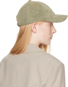 AMI Paris Khaki Cotton Ami de Coeur Embroidery Cap