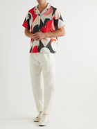 Folk - Damien Poulain Camp-Collar Printed Linen Shirt - Multi