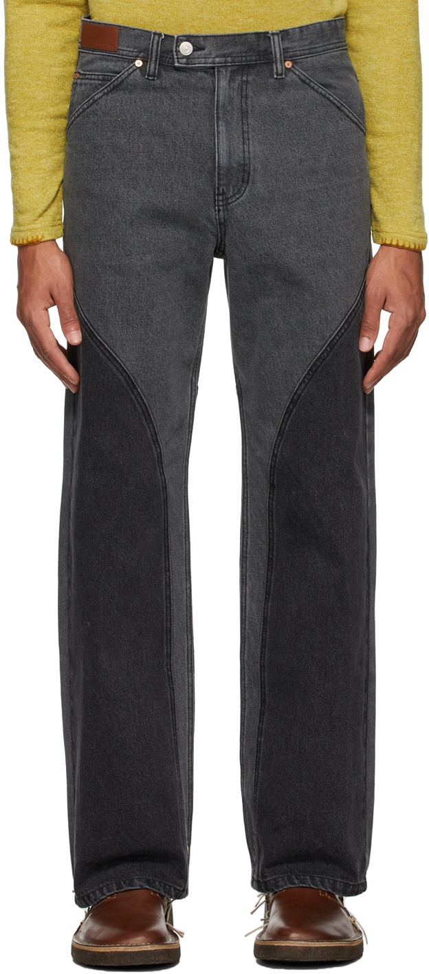 Photo: Andersson Bell Grey Lucas Contrast Panel Jeans