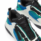 AMIRI Men's Bone Runner Sneakers in Black/Teal