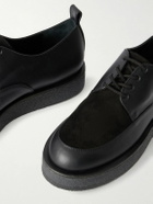 Enfants Riches Déprimés - Sleeper Suede-Trimmed Leather Derby Shoes - Black