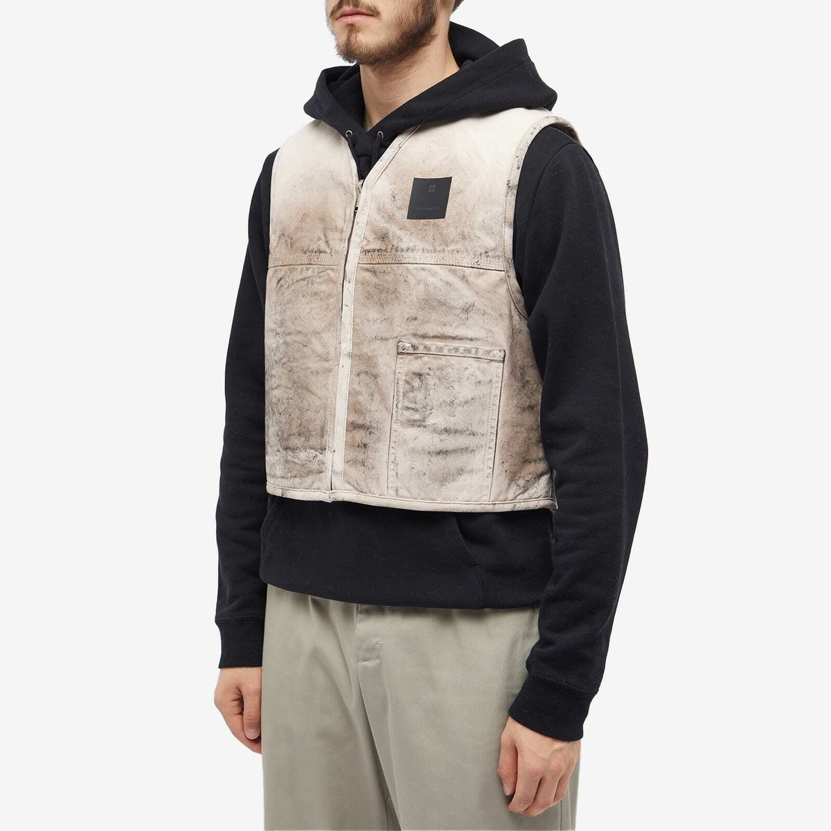 Givenchy Multi-pocket Utility Gilet In Beige