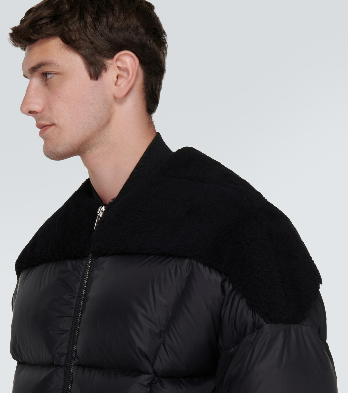 Rick Owens Flight shearling-trimmed down jacket Rick Owens