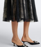 Erdem Embellished lace midi dress