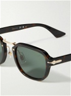 Montblanc - Square-Frame Tortoiseshell Acetate and Gold-Tone Sunglasses