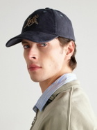 Drake's - Appliquéd Cotton-Moleskin Baseball Cap