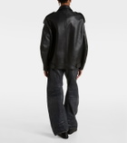 Acne Studios Oversized leather biker jacket