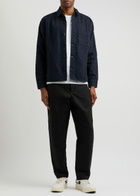 Percival Checkerboard Denim Shirt Navy