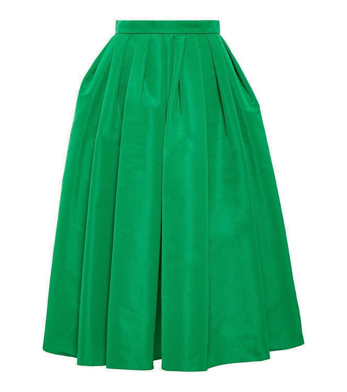 Alexander McQueen Gathered polyfaille midi skirt Alexander
