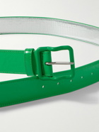 Bottega Veneta - 3cm Patent-Leather Belt - Green