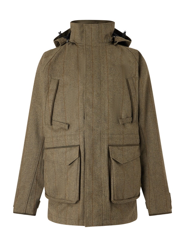 Photo: Purdey - Hooded Shell-Tweed Field Jacket - Green