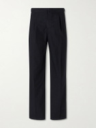 3sixteen - Safari Straight-Leg Cotton-Poplin Trousers - Black