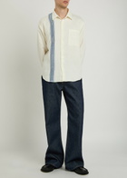 JW Anderson Logo Linen Shirt Off White