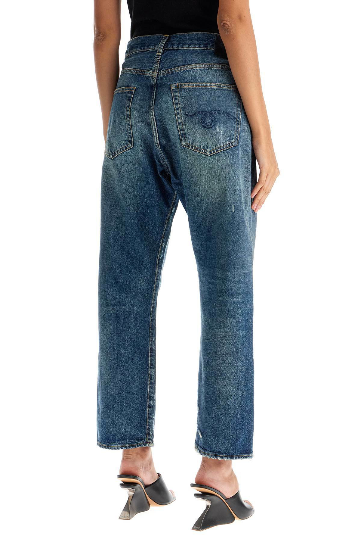 デニム・ジーパン R13 Women Denim Pants R13W2048 D216C Navy CROSSOVER JEANS - GARNET BLUE - R13