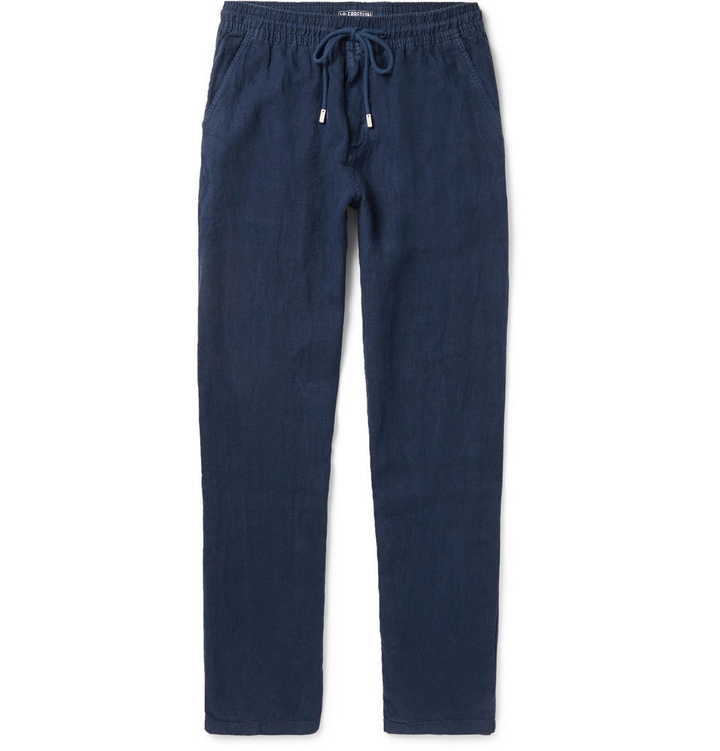 Photo: Vilebrequin - Pacha Linen Drawstring Trousers - Men - Navy