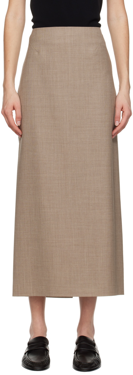 The Row Beige Berth Maxi Skirt The Row