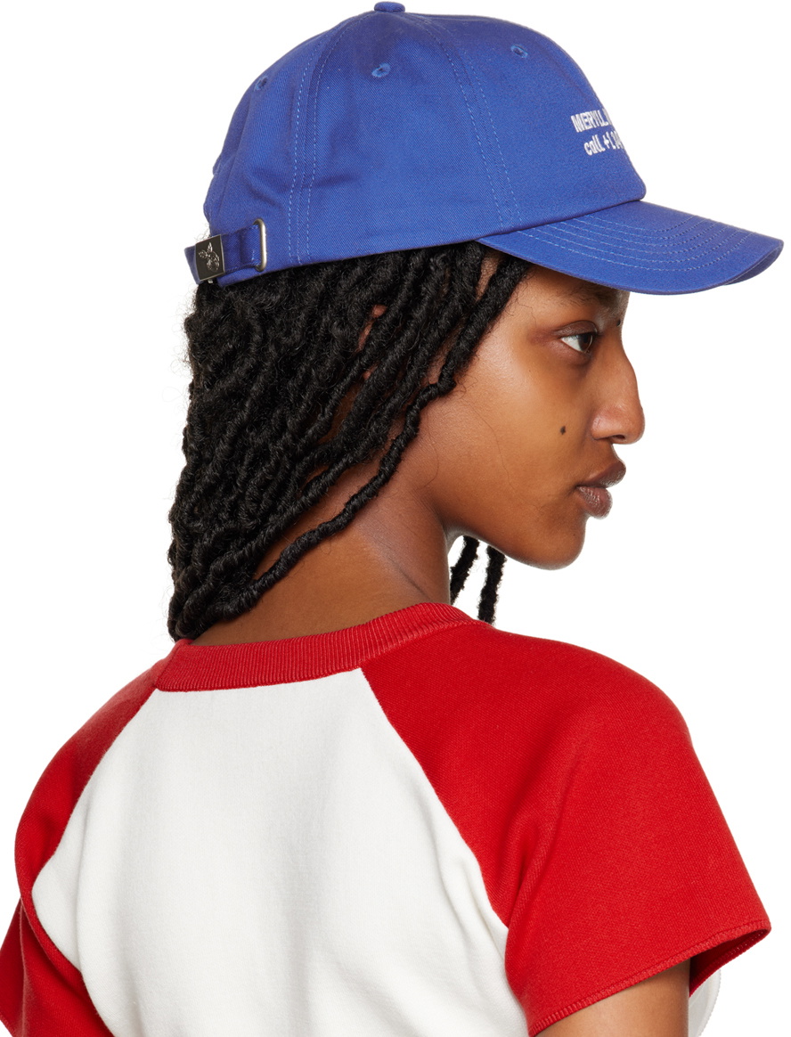 売れ筋がひ贈り物！ Meryll Rogge Rogge Meryll Cap Embroidered Blue 帽子