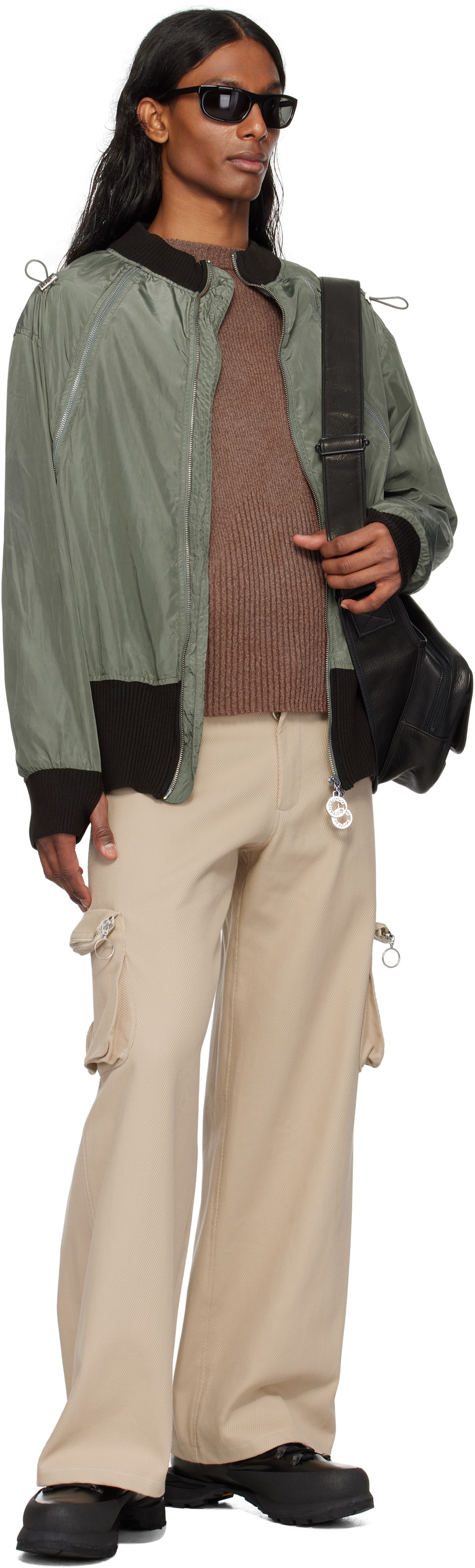 Charlie Constantinou Beige Multi Pocket Cargo Pants