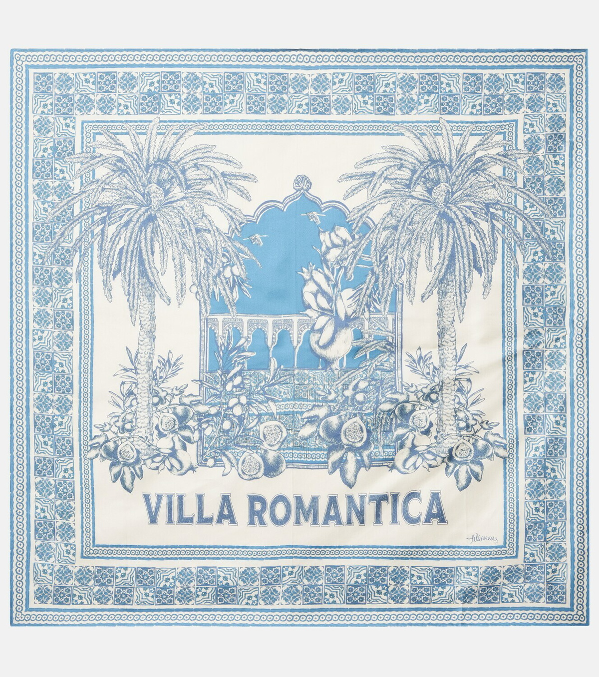 Alémais Villa Romantica silk scarf