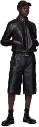 Deadwood Black Velar Spike Leather Jacket