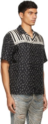 AMIRI Black Music Notes Bowling Shirt
