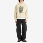 Brain Dead Men's Scrambled Head Hoodie in Natural
