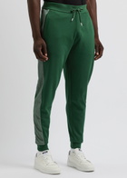 Boss Panelled Cotton-blend Sweatpants Green