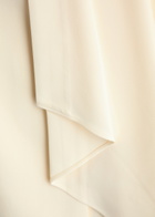 Roland Mouret Ruffled Cady Midi Skirt Cream