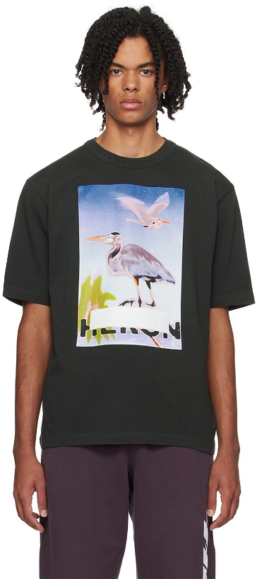 Photo: Heron Preston Black Censored Heron T-Shirt